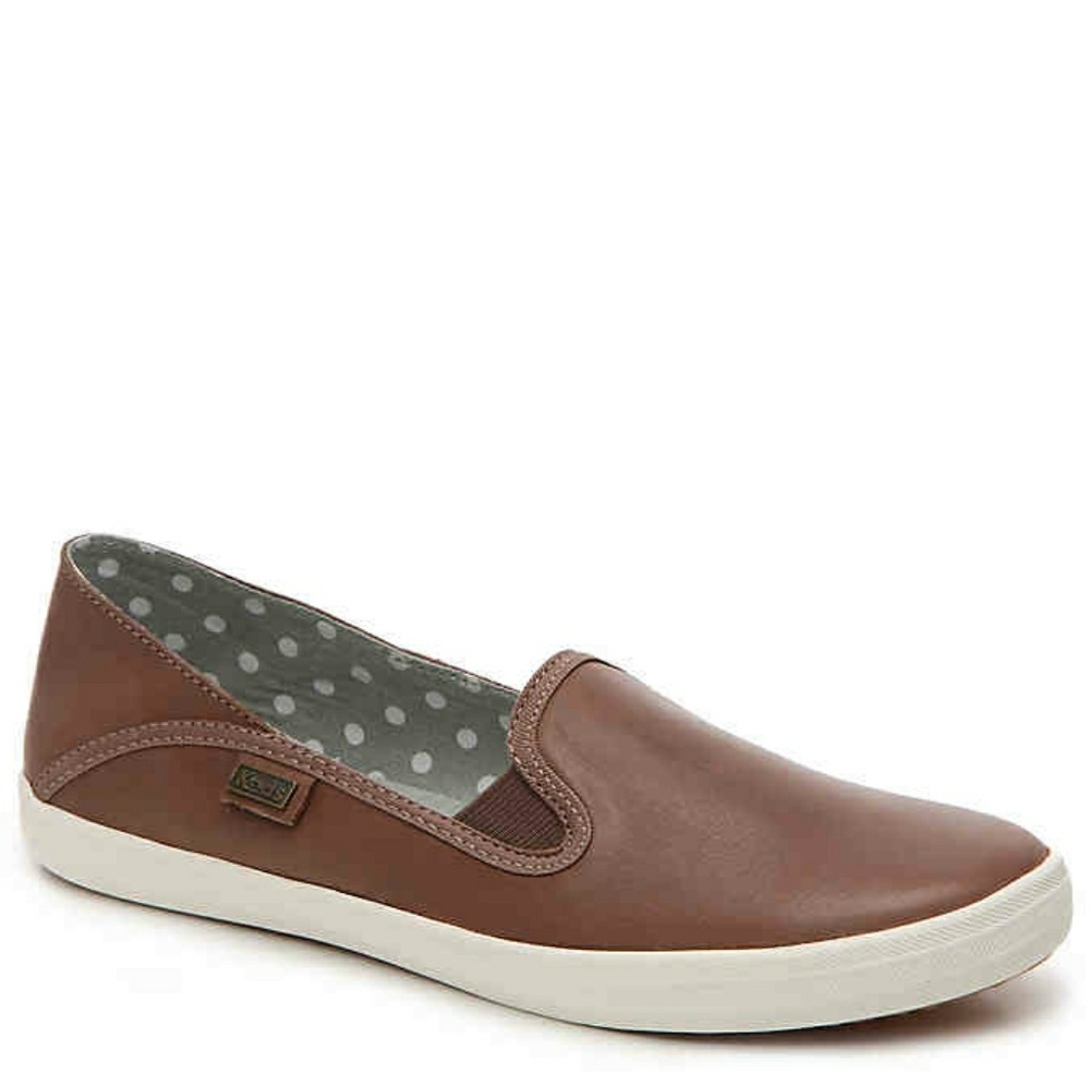 🎉SALE🎉Keds Crash Back Leather Slip-On Sneakers